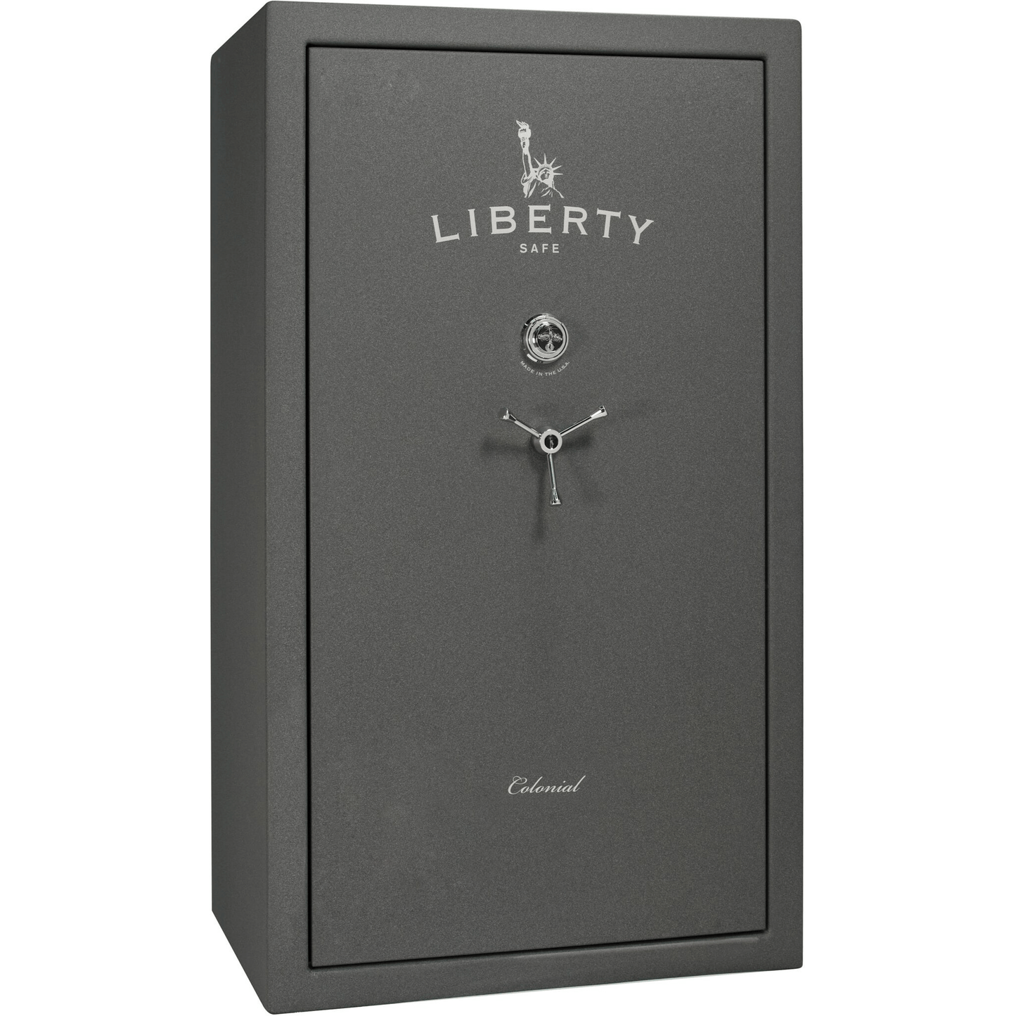 Colonial Series | Level 4 Security | 75 Minute Fire Protection | 50 | DIMENSIONS: 72.5"(H) X 42"(W) X 27.5"(D*) | Granite Textured | Mechanical Lock