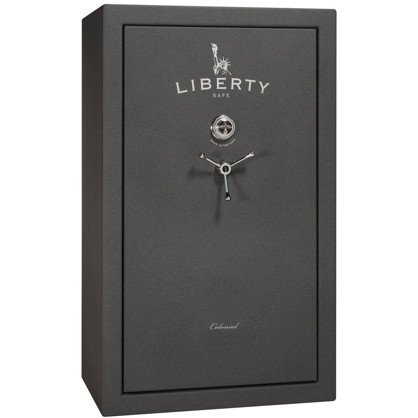 Colonial Series | Level 4 Security | 75 Minute Fire Protection | 30 PRO FLEX | DIMENSIONS: 60.5"(H) X 36"(W) X 22"(D*) | Granite Textured | Mechanical Lock - Closed