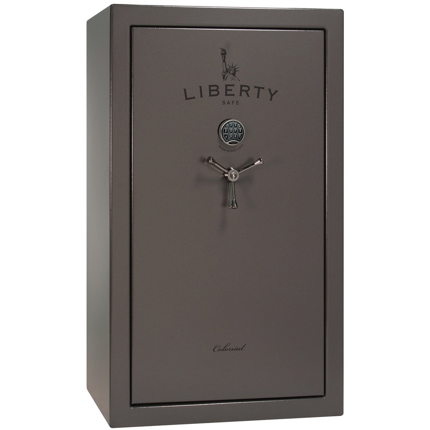 Colonial Series | Level 4 Security | 75 Minute Fire Protection | 30 PRO FLEX | DIMENSIONS: 60.5"(H) X 36"(W) X 22"(D*) | Gray Gloss | Electronic Lock - Closed