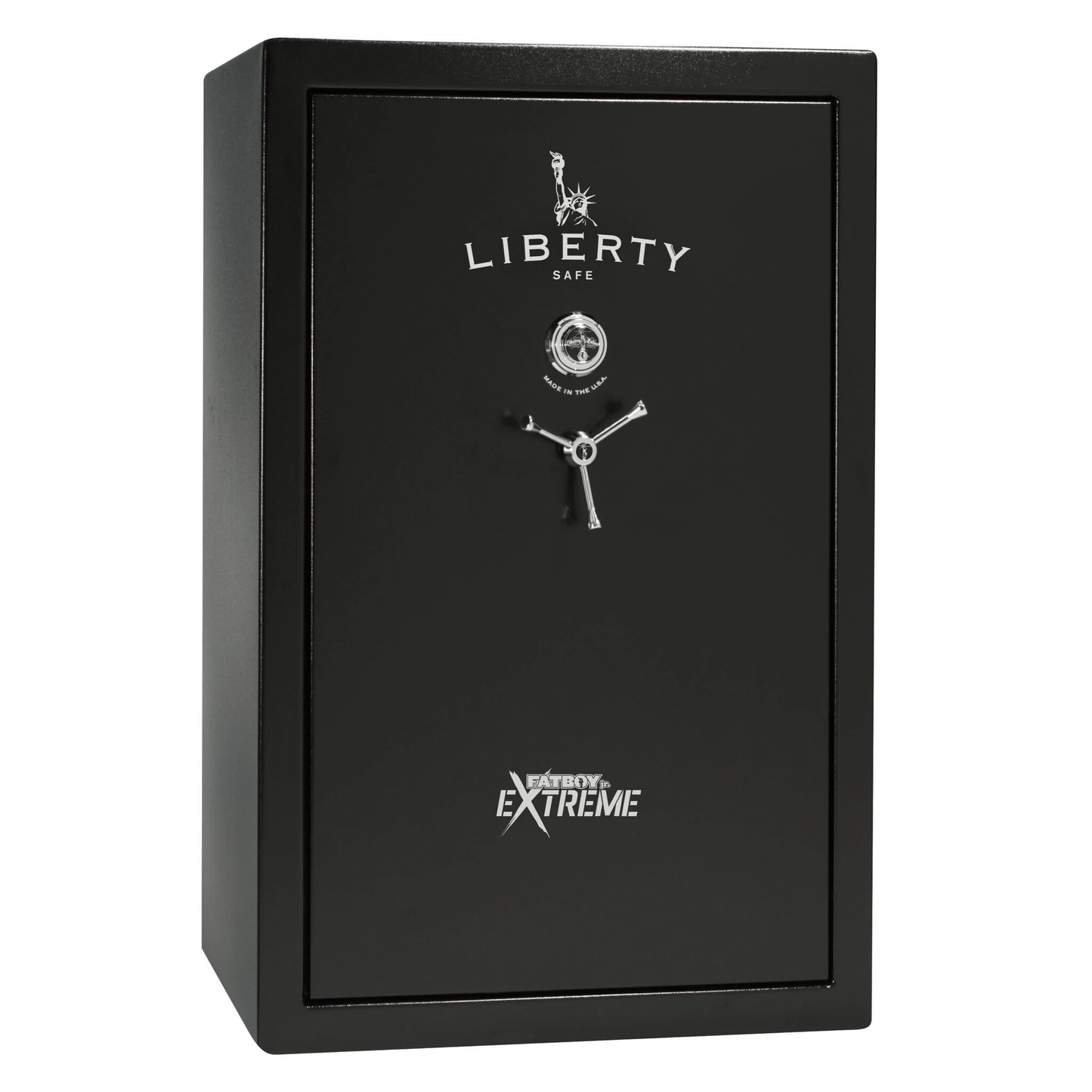 Fatboy Jr. Series | 48XT | Level 4 Security | 75 Minute Fire Protection | Dimensions: 60.5"(H) x 42"(W) x 22"(D) | Up to 48 Long Guns | Black Textured | Mechanical Lock