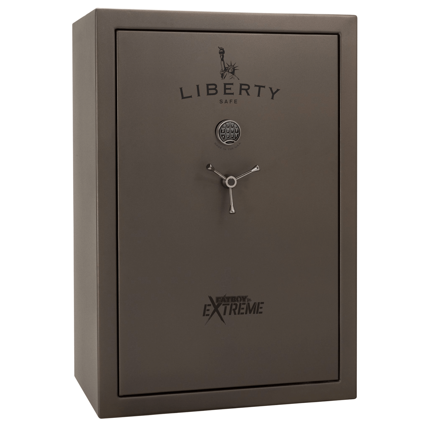 Fatboy Jr. Series | 48XT | Level 4 Security | 75 Minute Fire Protection | Dimensions: 60.5"(H) x 42"(W) x 22"(D) | Up to 48 Long Guns | Bronze Textured | Electronic Lock