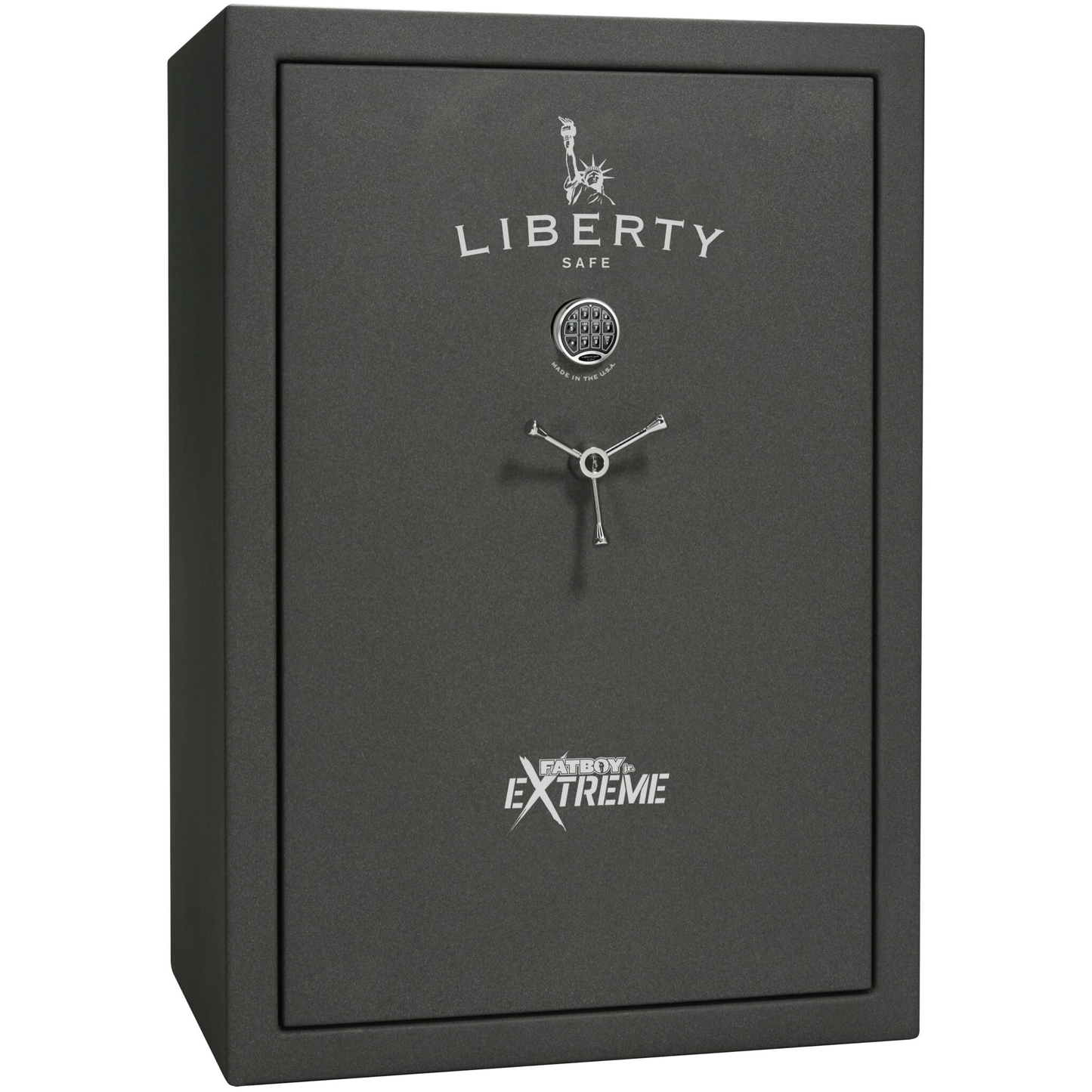 Fatboy Jr. Series | 48XT | Level 4 Security | 75 Minute Fire Protection | Dimensions: 60.5"(H) x 42"(W) x 22"(D) | Up to 48 Long Guns | Granite Textured | Electronic Lock